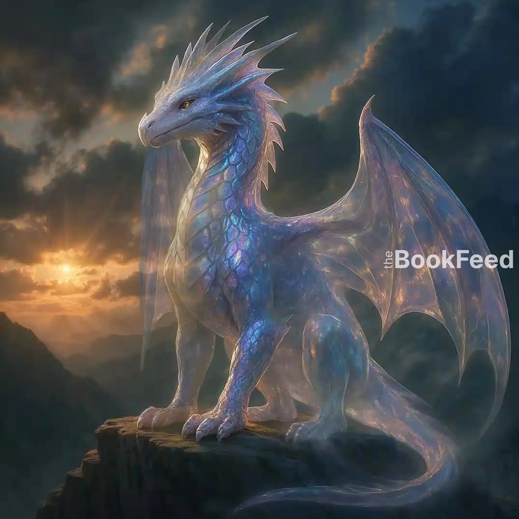 Iridescent dragon scales