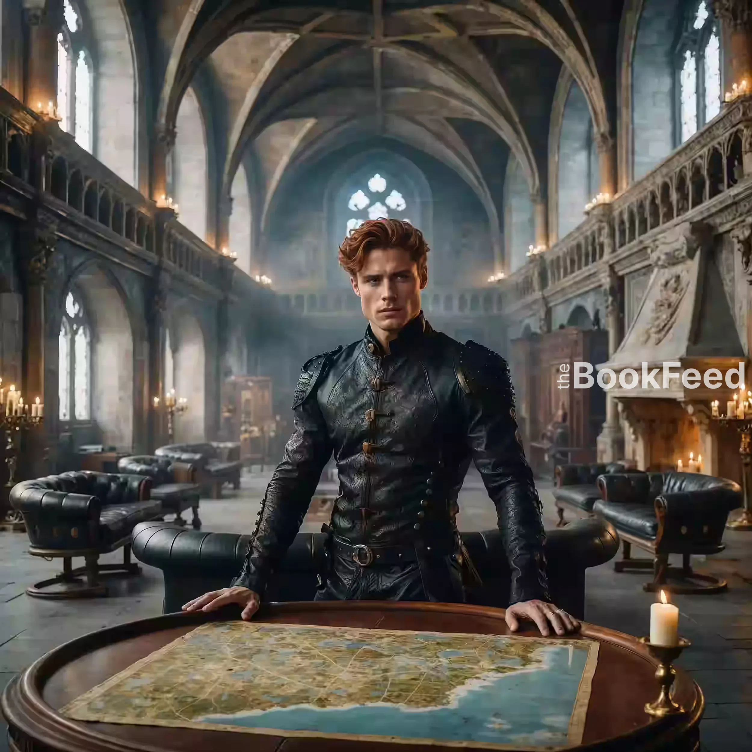 Arched hall with a rebel commander