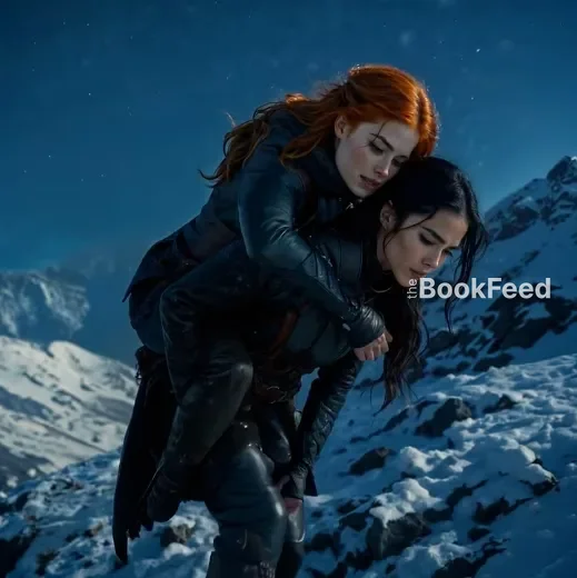 Emerie carrying Gwyn up Ramiel