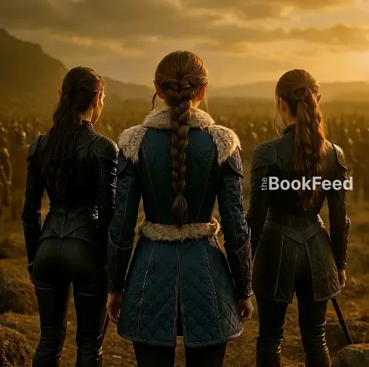 Nesta, Feyre and Elain in battle