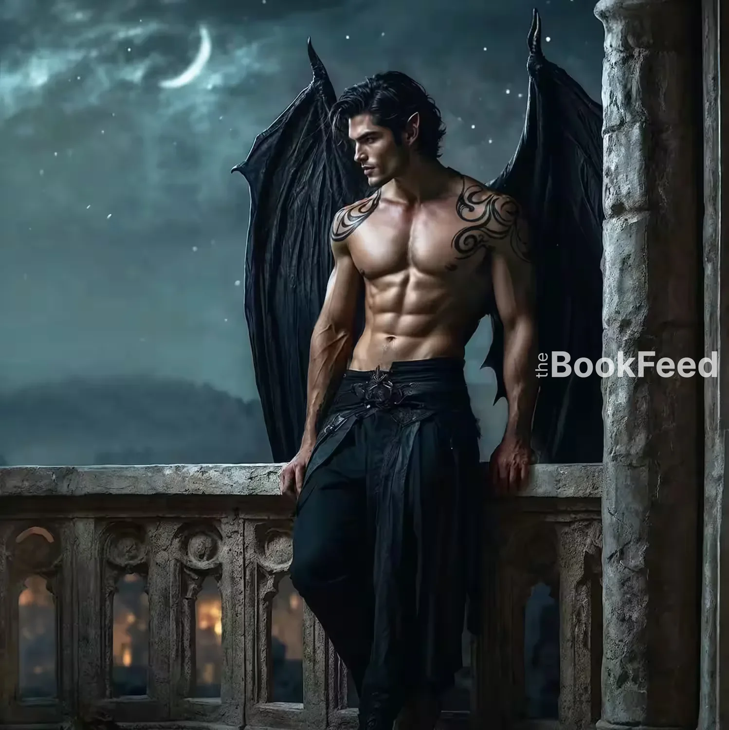 Rhysand mit Flügeln