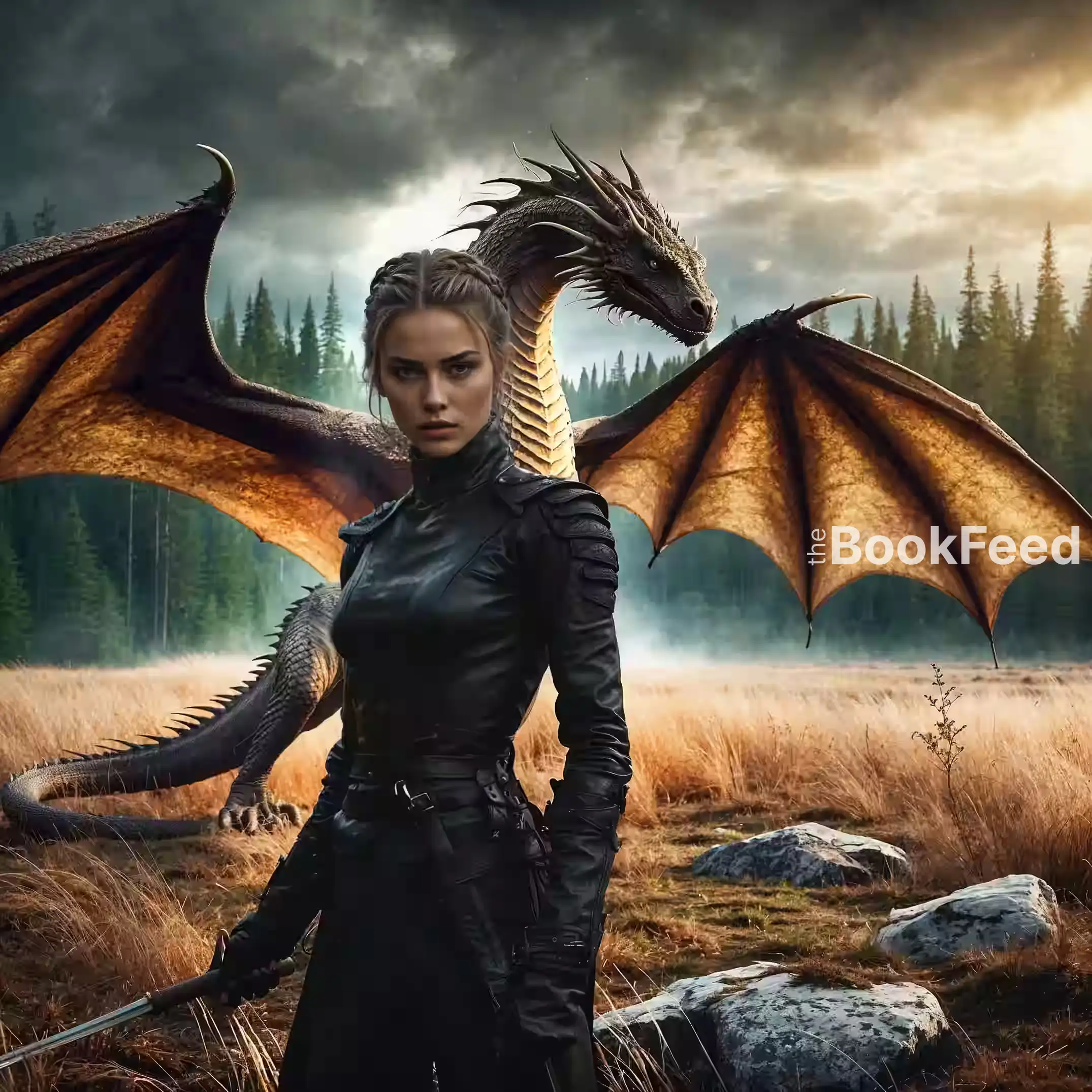 Violet Sorrengail and Andarna