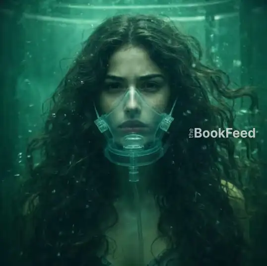 Huntress drawing a bow in a snowy forest