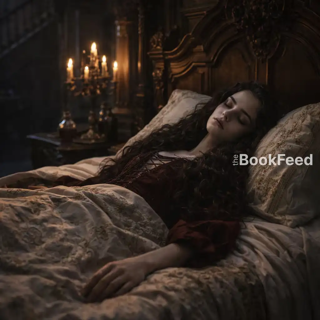 Helena weak and pregnant in bed