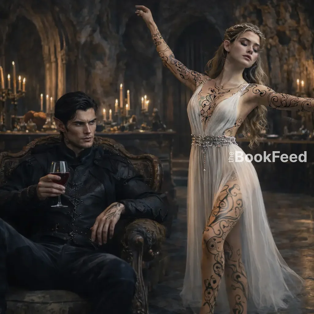 Feyre dancing for Rhysand Under the Mountain