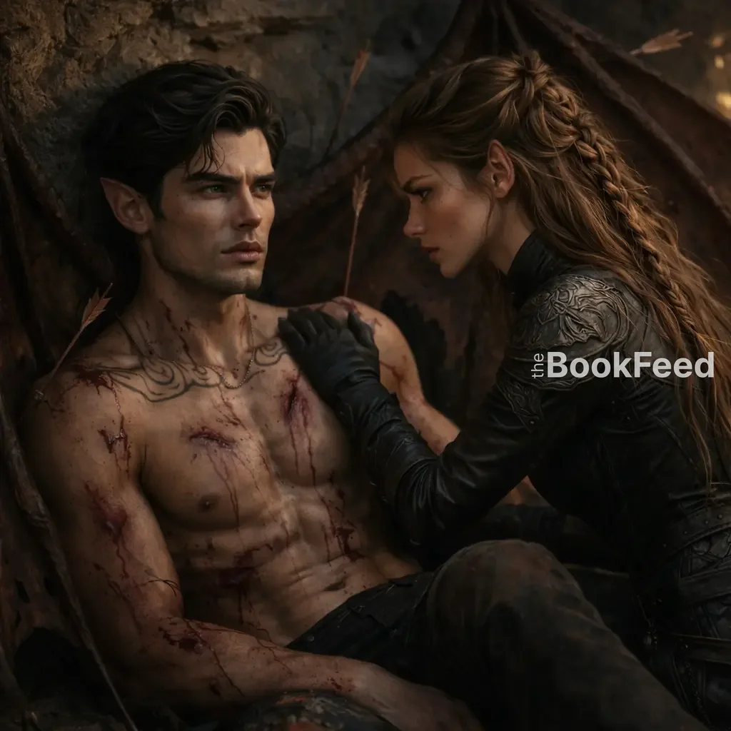 Feyre rescuing Rhysand