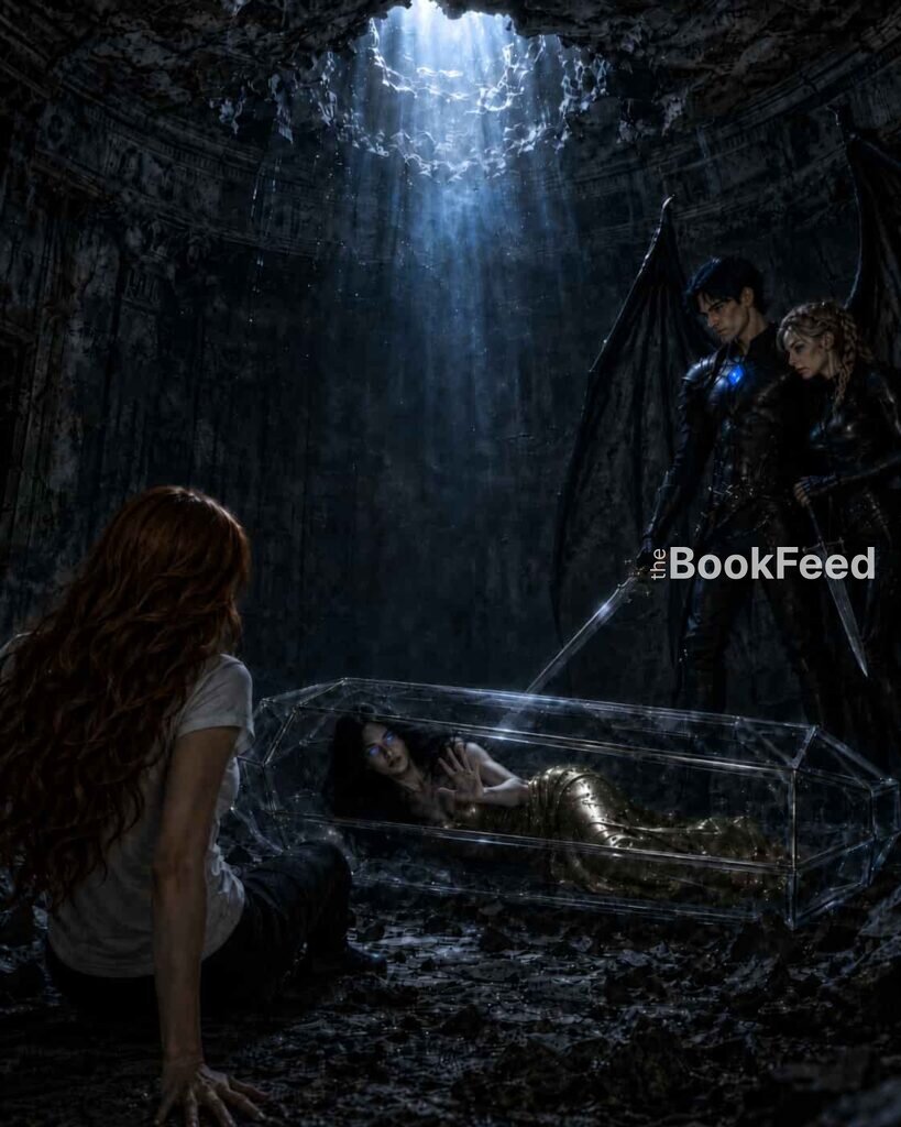 Nesta, Bryce and Azriel fighting Vesperus