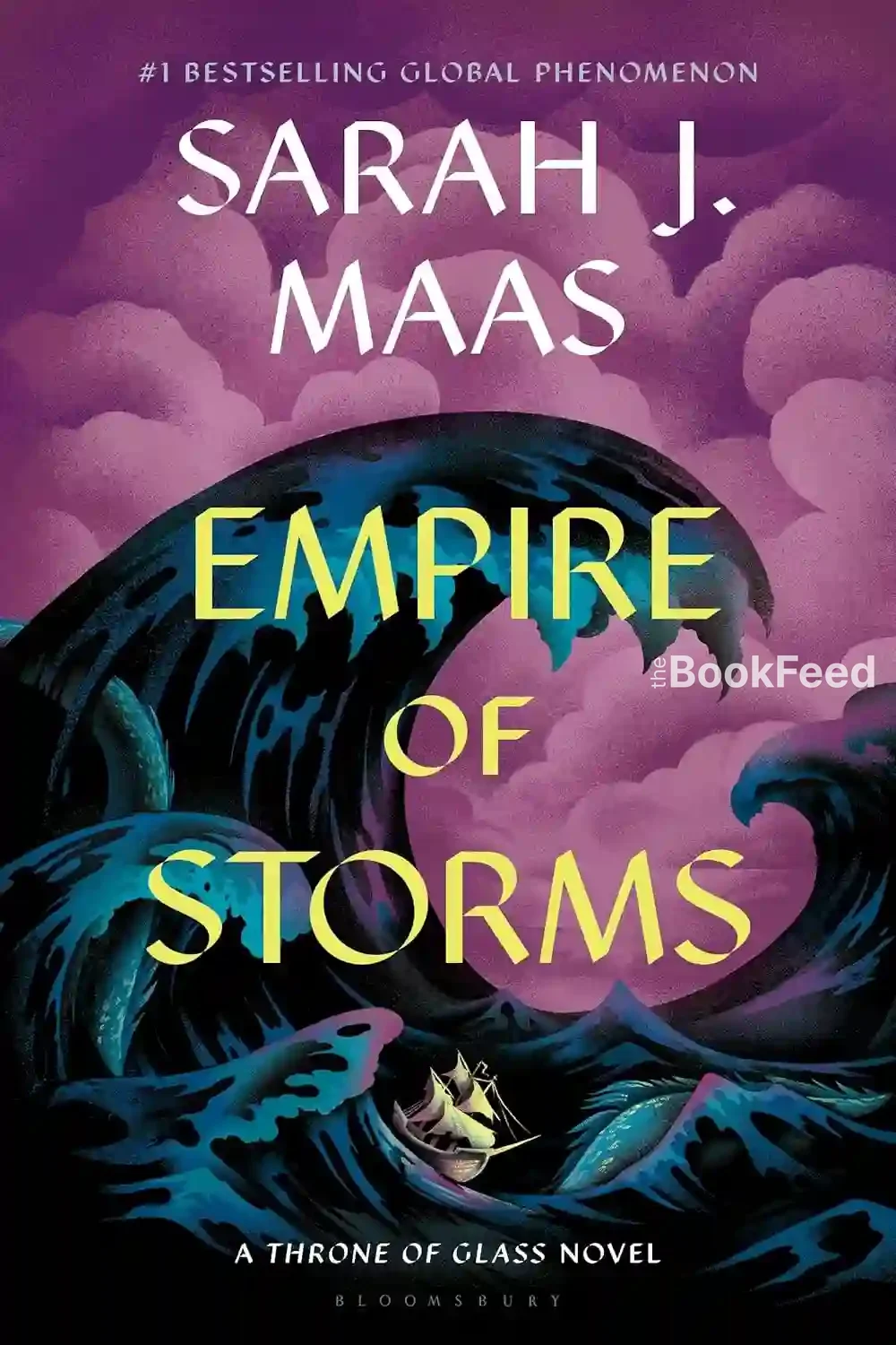 Empire of Storms by Sarah J. Maas book cover