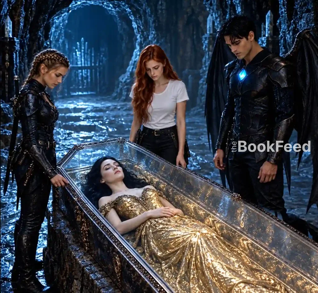 Bryce, Nesta and Azriel with Vesperus