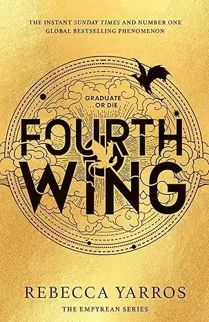 Fourth Wing book cover by Rebecca Yarros