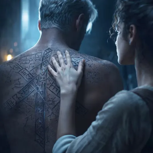 Helena looking at Kaines Array