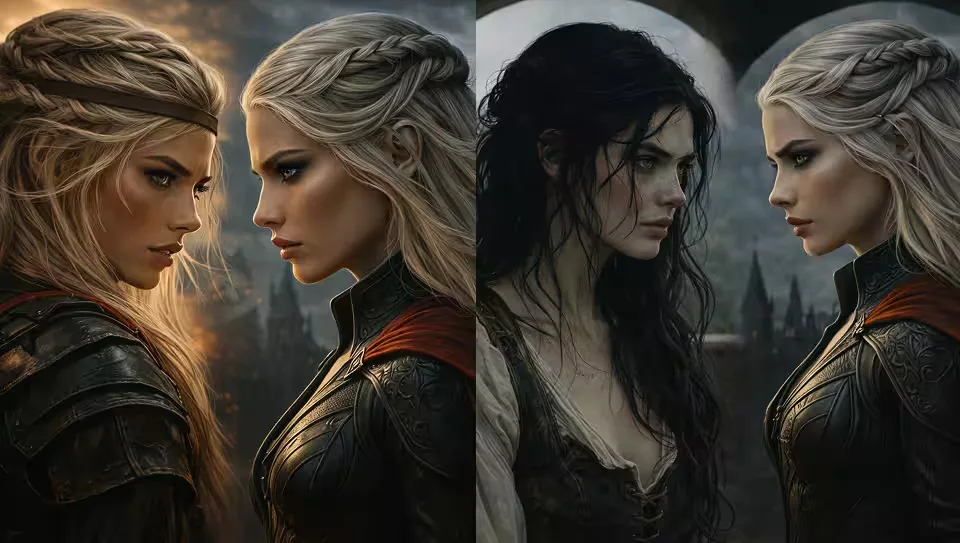 Manon and Asterin vs. Elide and Manon