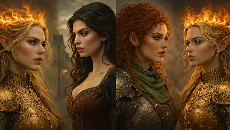 Aelin and Lysandra vs. Aelin and Ansel