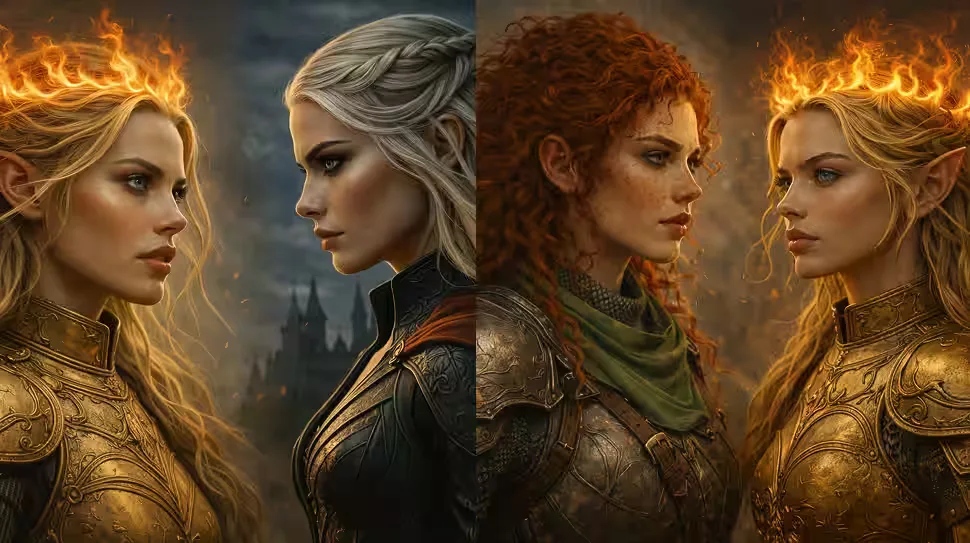 Aelin and Manon vs. Aelin and Ansel