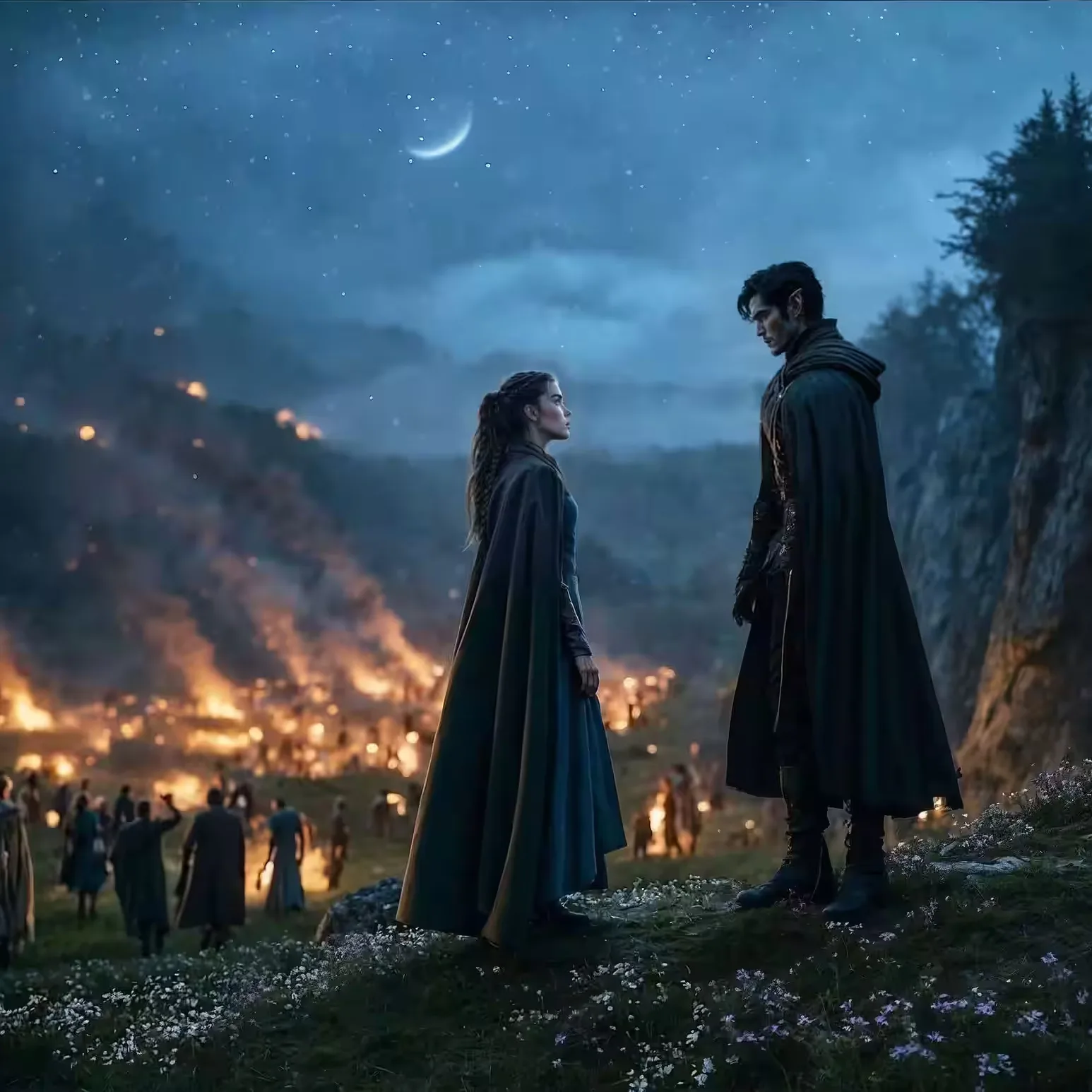 Feyre and Rhysand Calanmai