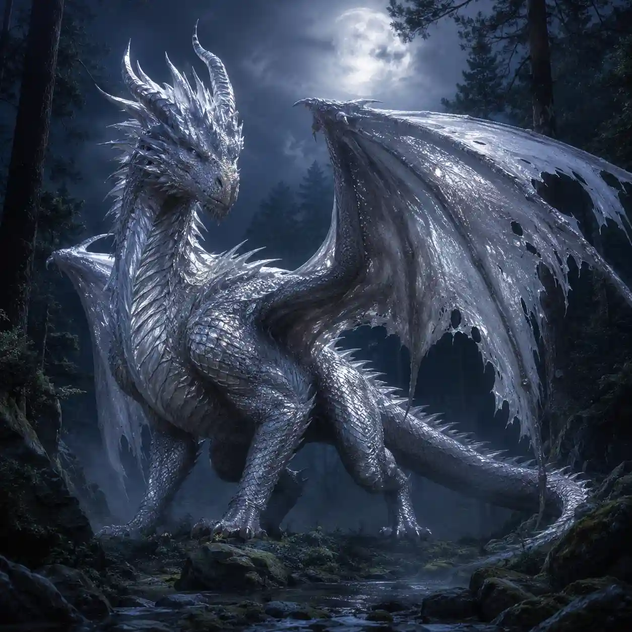 Aris's silver dragon from Starside