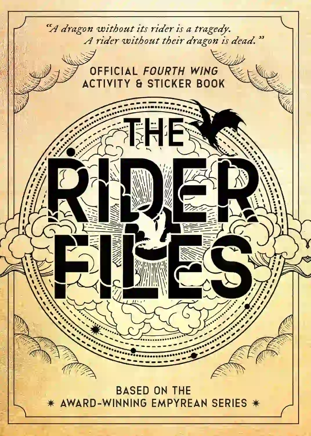 The Rider Files Fourth Wing activity and sticker book