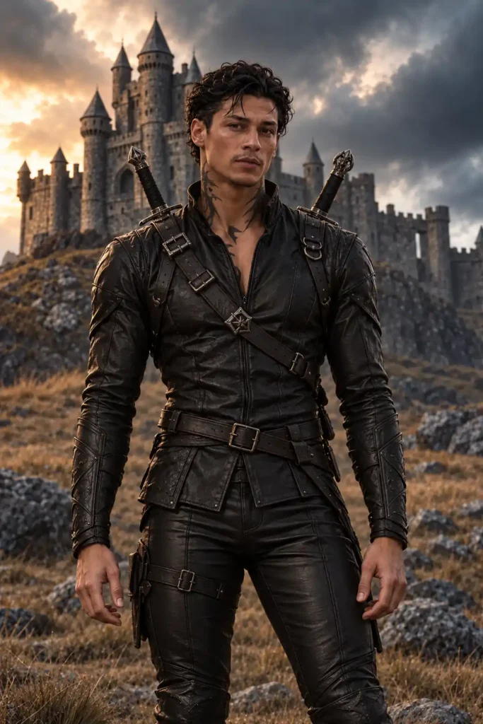 AI-generated fan art of Emilio Sakraya as Xaden Riorson